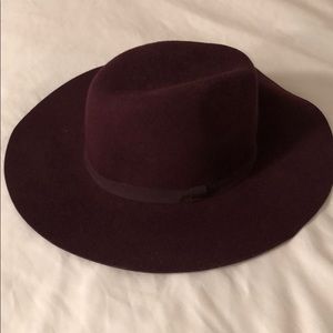 J. Crew burgundy felt hat